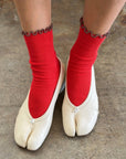 Chaussettes Ruffled Modal Le Bon Shoppe Paprika - Ex - voto