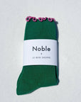 Chaussettes Ruffled Modal Le Bon Shoppe Spinach - Ex - voto