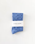 Chaussettes Sneaker Bleues Pois Marines Le Bon Shoppe - Ex - voto