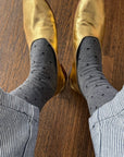 Chaussettes Sneaker Pois Le Bon Shoppe Charcoal et Noir - Ex - voto