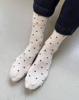 Chaussettes Sneaker Pois Le Bon Shoppe Oatmeal et Noir - Ex - voto