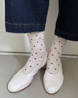 Chaussettes Sneaker Pois Le Bon Shoppe Oatmeal et Noir - Ex - voto