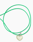 Collier Coeur Quartz Citron Luxia - Ex - voto