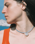 Collier Coeur Quartz Rose Luxia - Ex - voto