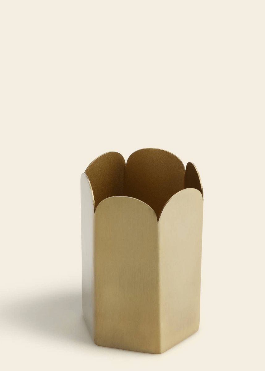 Contenant à Crayons Scallop Doré Papier - Ex - voto