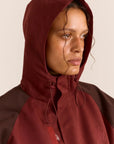 Damson Madder Liu Burgundy Raincoat