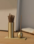 Cedar and Myrrh Cylinder & Sphere Incense Holder