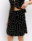 Kelly Black Polka Dot Skirt All Row