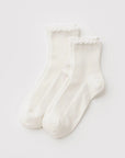 Deux paires de Chaussettes Lettuce Blanches Baggu - Ex-voto