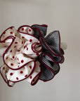Élastique à Cheveux Chouchou à Pois Bourgogne Dipped Shop - Ex - voto
