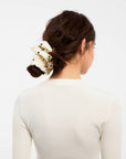 Élastique à Cheveux Chouchou Blanc à Pois Cubic - Ex - voto