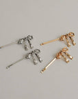 Ensemble de 2 Barrettes Bobby Pins Boucles Nar'sha Argent - Ex - voto