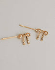 Ensemble de 2 Barrettes Bobby Pins Boucles Nar'sha Dorées - Ex - voto