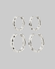 Ensemble de 2 paires de Boucles D'Oreilles Darby Pilgrim - Ex - voto