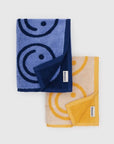 Ensemble de 2 serviettes à Mains Baggu Happy Blue Marigold - Ex - voto