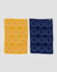 Ensemble de 2 serviettes à Mains Baggu Happy Blue Marigold - Ex - voto