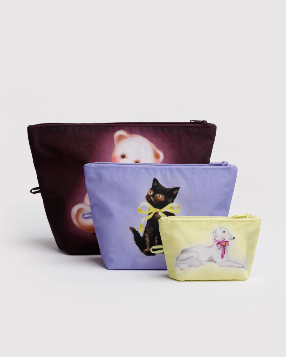 Ensemble de 3 Pochettes Go Baggu Fancy Animals - Ex - voto