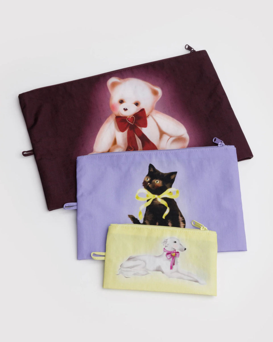Ensemble de 3 Pochettes Go Baggu Fancy Animals - Ex - voto