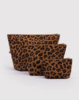 Ensemble de 3 Pochettes Go Baggu Léopard - Ex - voto