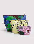 Ensemble de 3 Pochettes Go Baggu Poppy Mix - Ex - voto