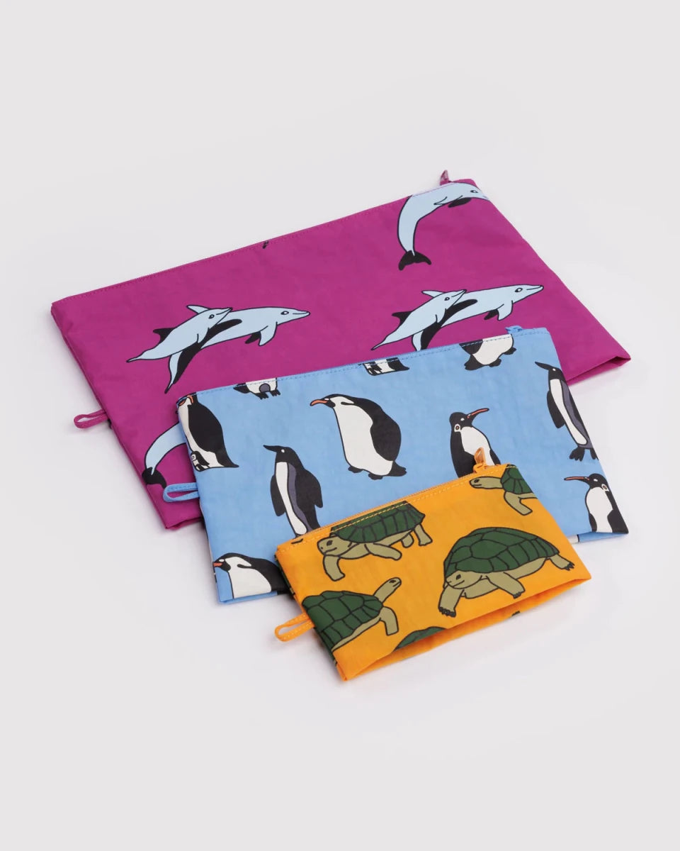 Baggu Set of 3 Go Pouch Vacation Animals – Ex-voto