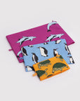 Ensemble de 3 Pochettes Go Baggu Vacation Animals - Ex - voto