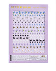 Feuille d’Autocollants pour ongles Deco Beauty - Fleurs et bijoux - Ex - voto