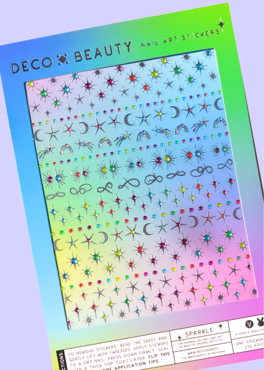 Feuille d'Autocollants pour ongles Deco Beauty Sparkle - Ex - voto