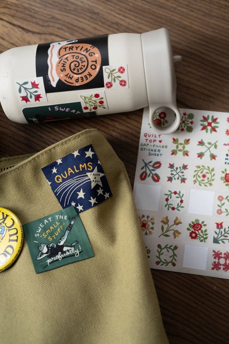 Feuille d'Autocollants Quilt Stay Home Club - Ex - voto