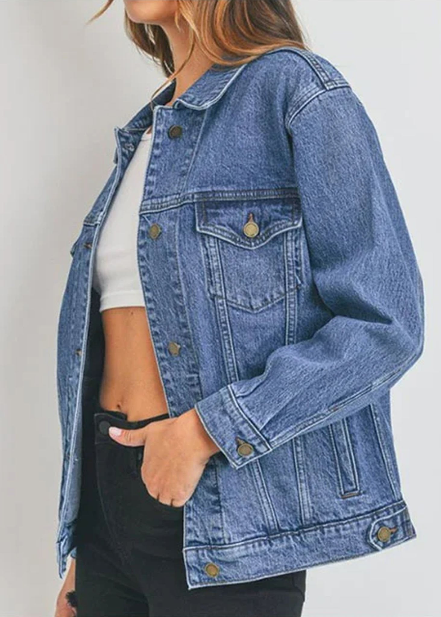 Veste en jeans sale