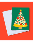 Carte de Souhaits TOUTE Sapin Pizza