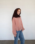 Foulard Pointelle Chocolat Things Between - Ex - voto