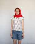 Foulard Pointelle Rouge Things Between - Ex - voto