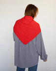 Foulard Pointelle Rouge Things Between - Ex - voto