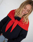 Foulard Pointelle Rouge Things Between - Ex - voto