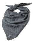 Foulard Triangulaire en Pointelle Gris Damson Madder - Ex-voto