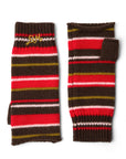 Gants Rayures Damson Madder Brun et Rouge - Ex - voto