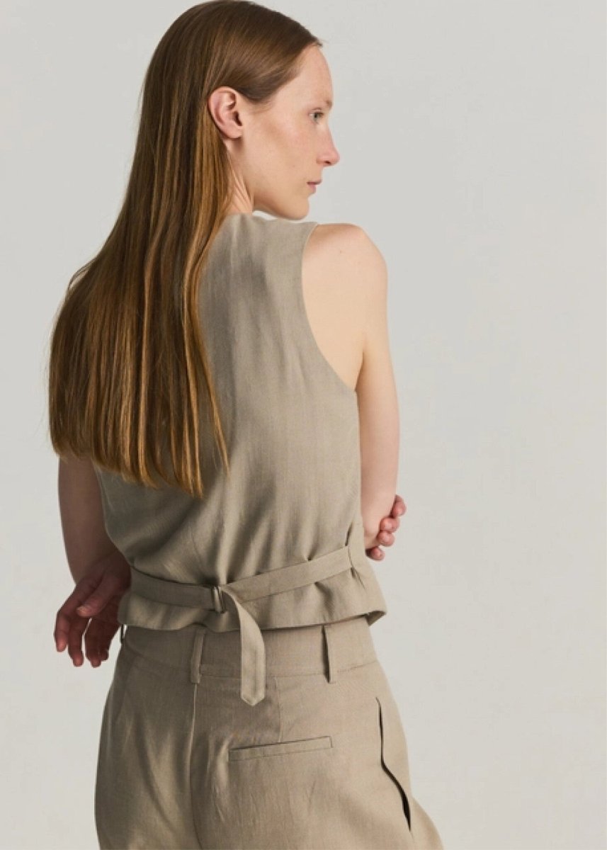 Gilet Eva Mod Ref Beige SOLDE - Vente Finale - Ex - voto