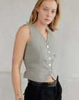 Gilet Eva Mod Ref Olive SOLDE - Vente Finale - Ex - voto