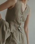 Gilet Eva Mod Ref Olive SOLDE - Vente Finale - Ex - voto