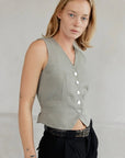 Gilet Eva Mod Ref Olive SOLDE - Vente Finale - Ex - voto