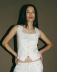 Gilet Frances All Row Ivoire SOLDE - Vente Finale - Ex - voto