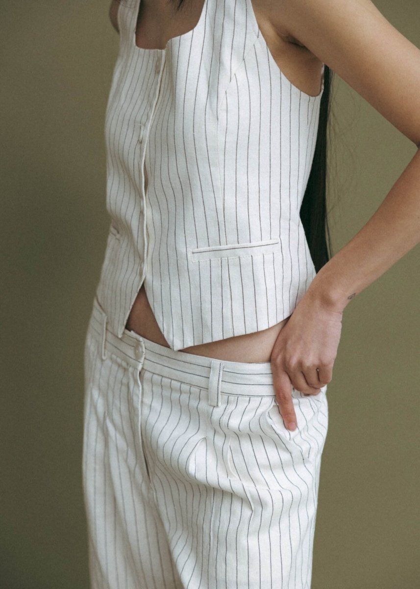 All Row Ivory Frances Vest – Ex-voto