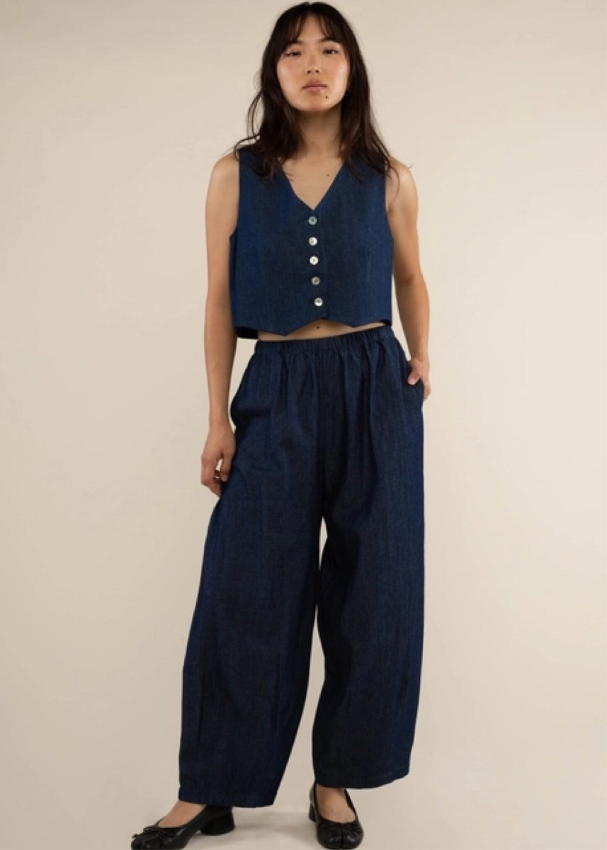 Gilet Laney Denim NLT Bleu Foncé - Ex - voto