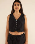 Gilet Laney Denim NLT Noir - Ex - voto