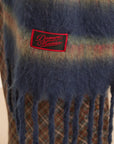 Grand Foulard Rayures Damson Madder Marine - Ex - voto