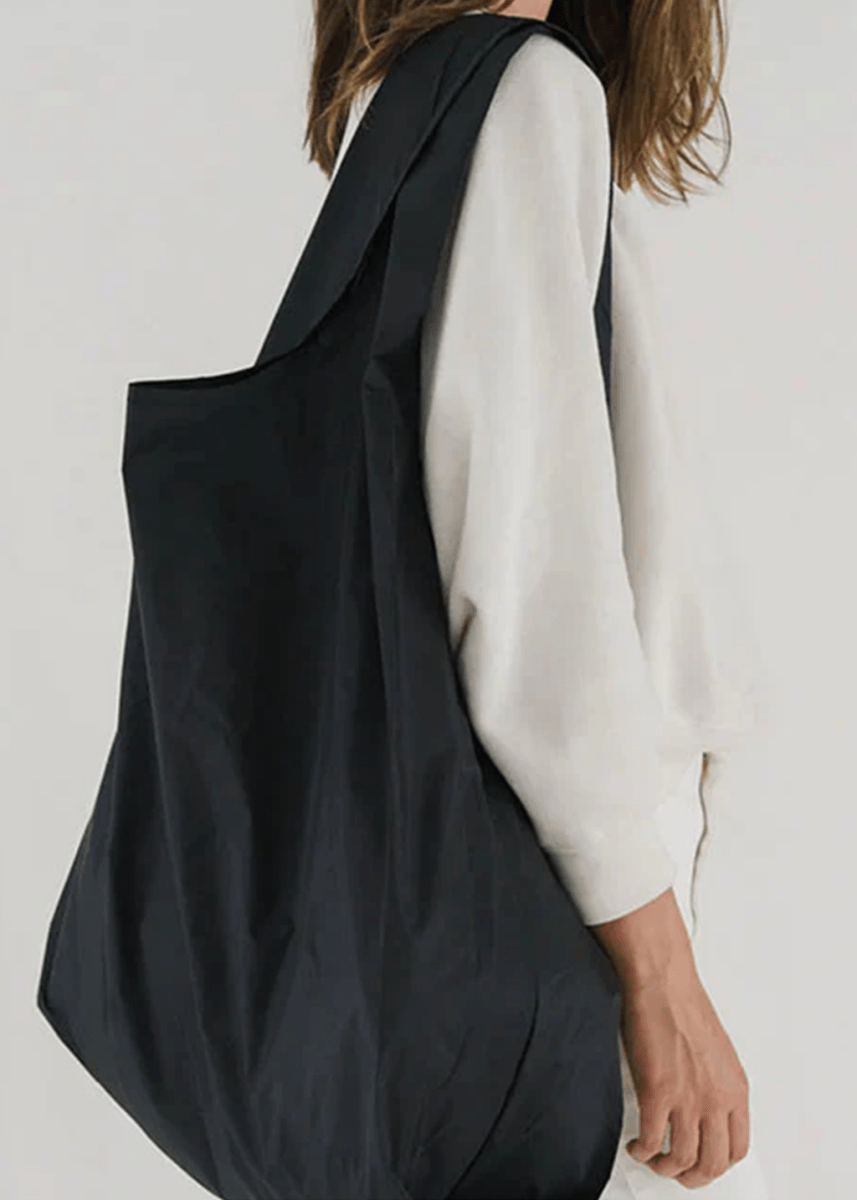 Big Baggu Black Reusable Bag – Ex-voto - Main Image