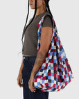 Grand Sac Réutilisable Baggu Painted Check - Ex - voto