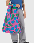 Grand Sac Réutilisable Baggu Pink Apples and Bananas - Ex - voto