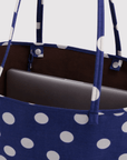 Grand Sac Tote Réversible Baggu Navy Polka Dot Mix - Ex-voto